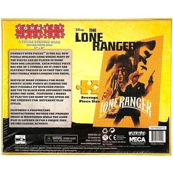 Disney THE LONE RANGER Puzzle 700-Piece‎ Building Game 27x20 NECA New/Sealed - Picture 2 of 6